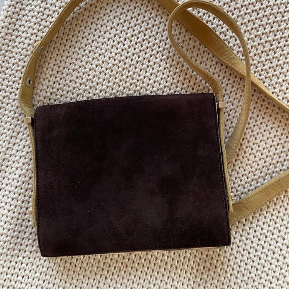 AUTHENTIC Fendi Suede Crossbody Bag - Picture 2 of 7